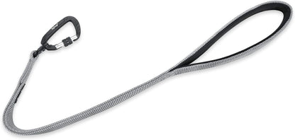Pets 24 Inches Heavy Duty Short Leash with Comfortable Handle and Lightweight Aviation Aluminium Clip Lead- for Large Medium Dogs Daily Walking and Training. (Sleet Gray)